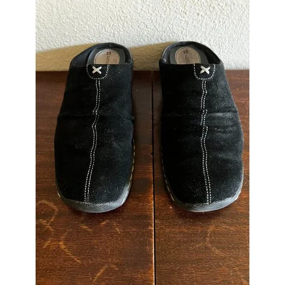 Naturalizer Kaira Clog Mule Shoes Womens 8M Black Suede Comfort Slip On Solid - Picture 8 of 11